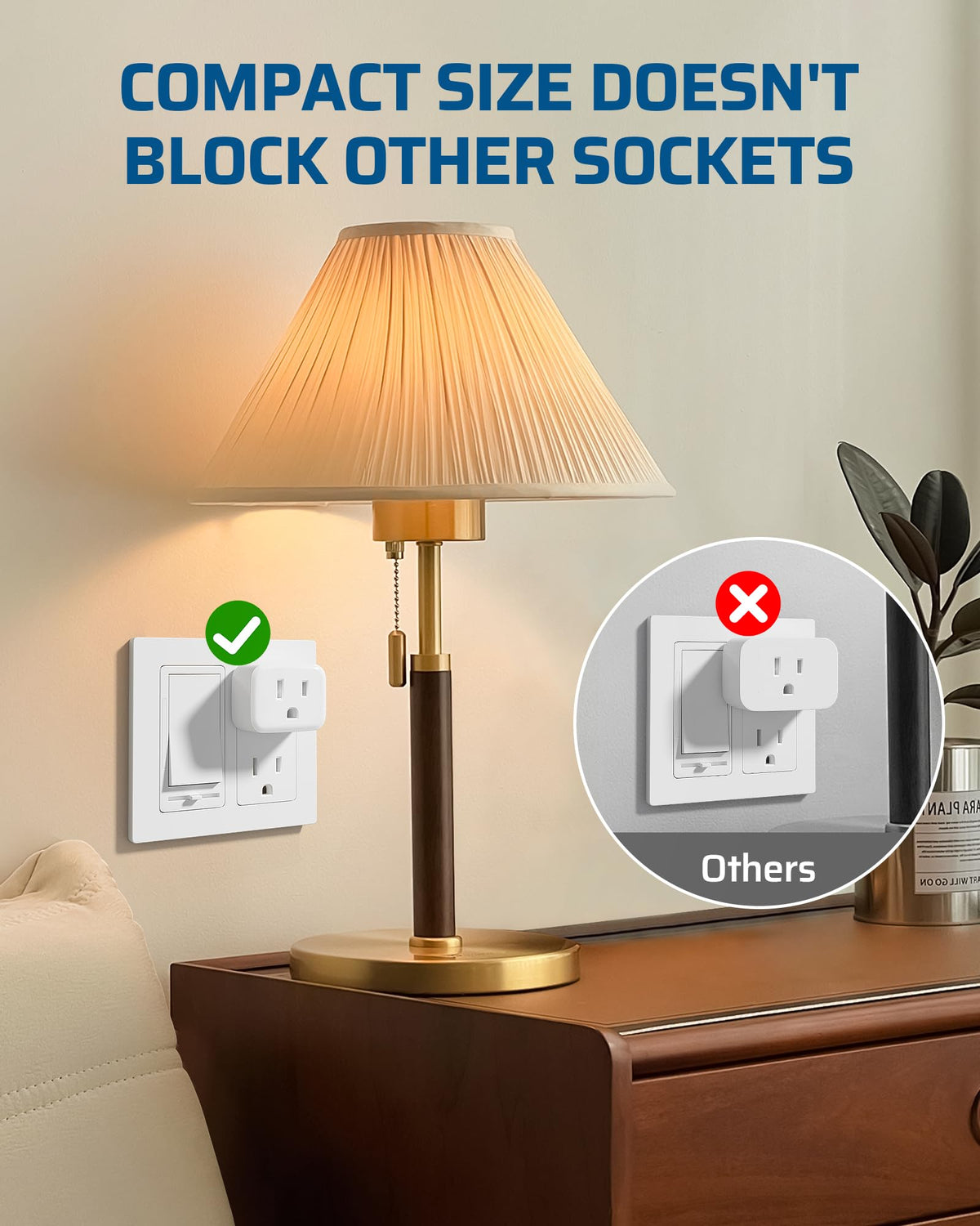 DEWENWILS remotes two included enable convenient room-wide control from a distance