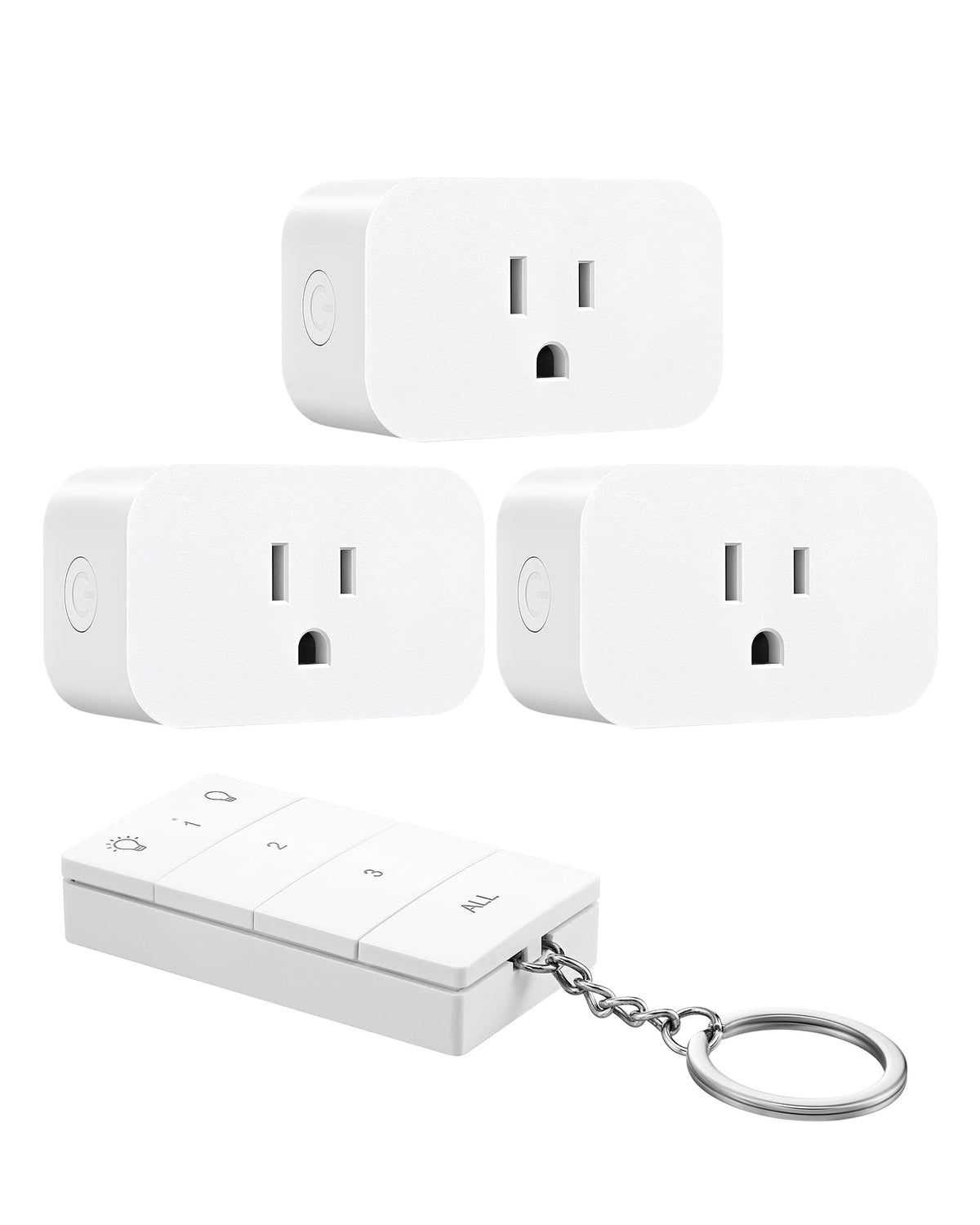 DEWENWILS wireless transmitter with three receivers for easy home control