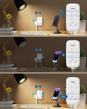 Dewenwils 100 ft range works through walls for convenient remote use