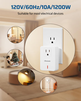 DEWENWILS 100 ft RF range works through walls for reliable control.