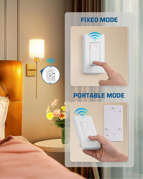 DEWENWILS 100 ft RF range works through walls for easy access