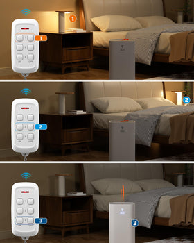 DEWENWILS 100ft RF range reaches through walls for flexible placement.