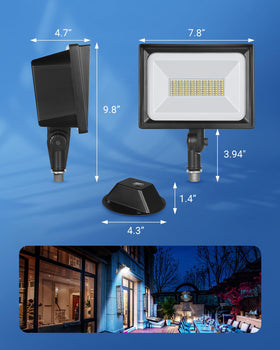 DEWENWILS 2-pack lights brighten driveways and garages after dark