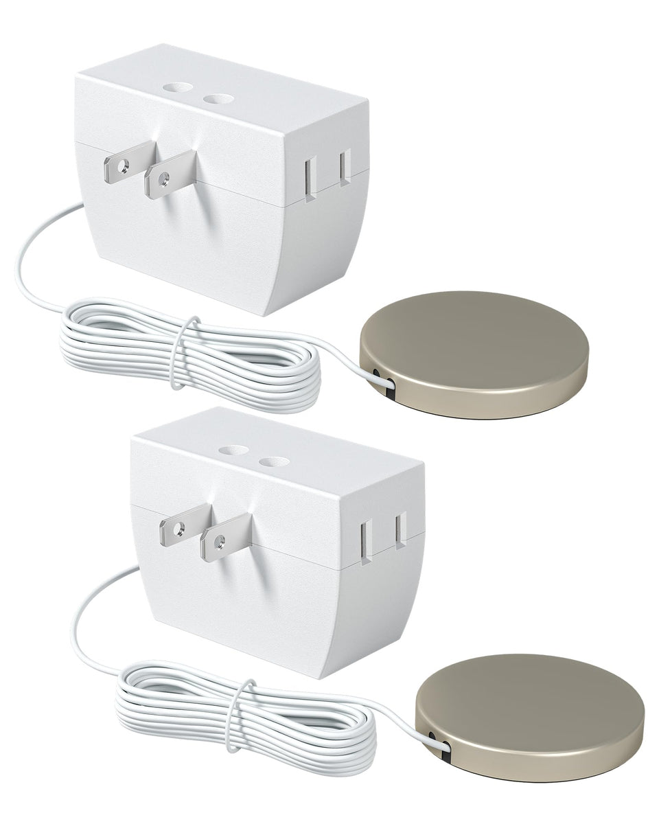 Dewenwils 2-pack touch dimmer switch enabling simple lamp control from a bedside table.