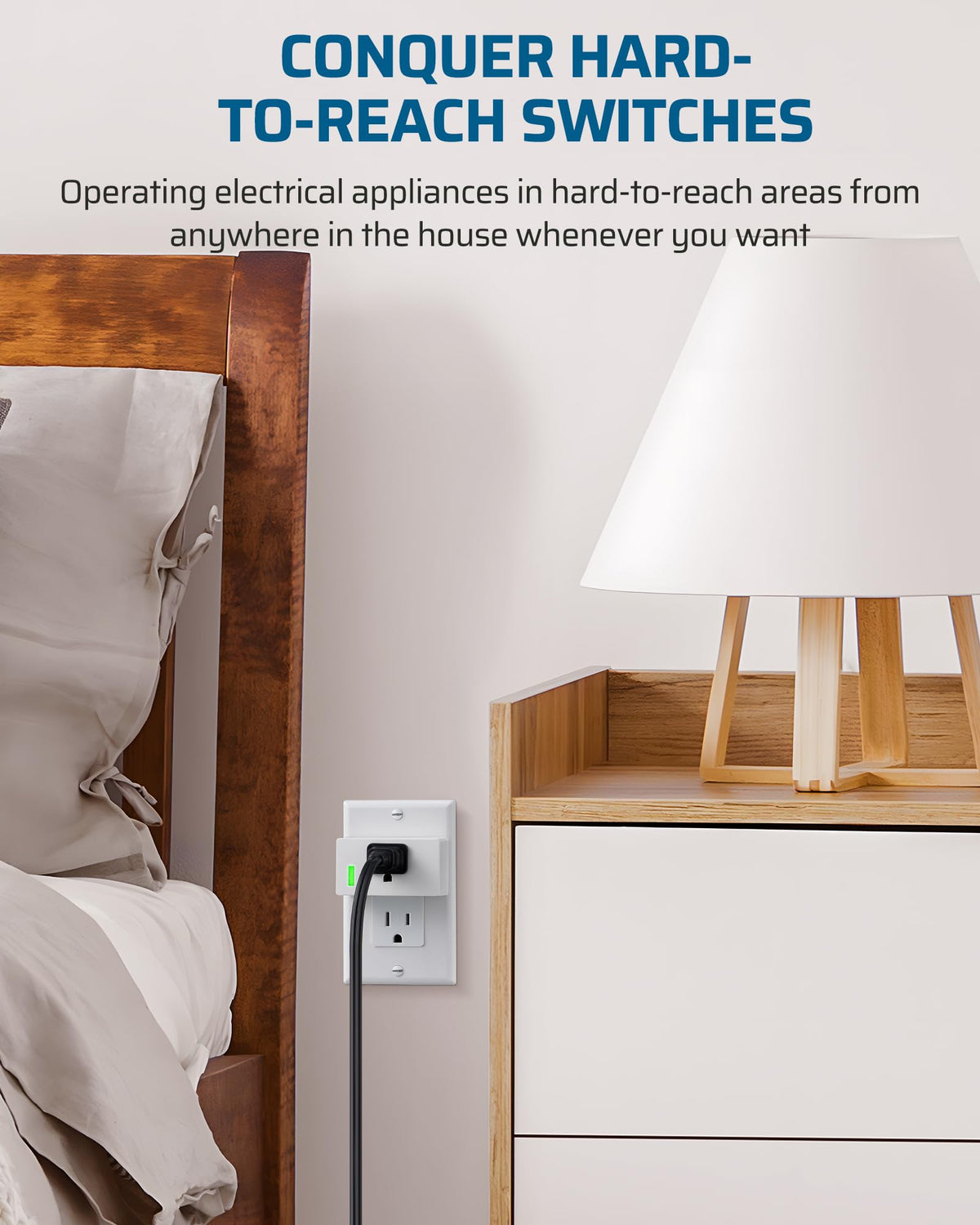 DEWENWILS 200ft range through-walls RF signal for reliable control