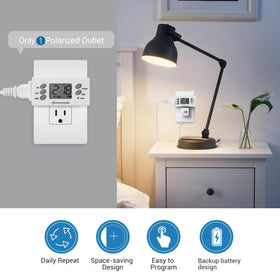 DEWENWILS timer with a large display that is easy to read from across the room.