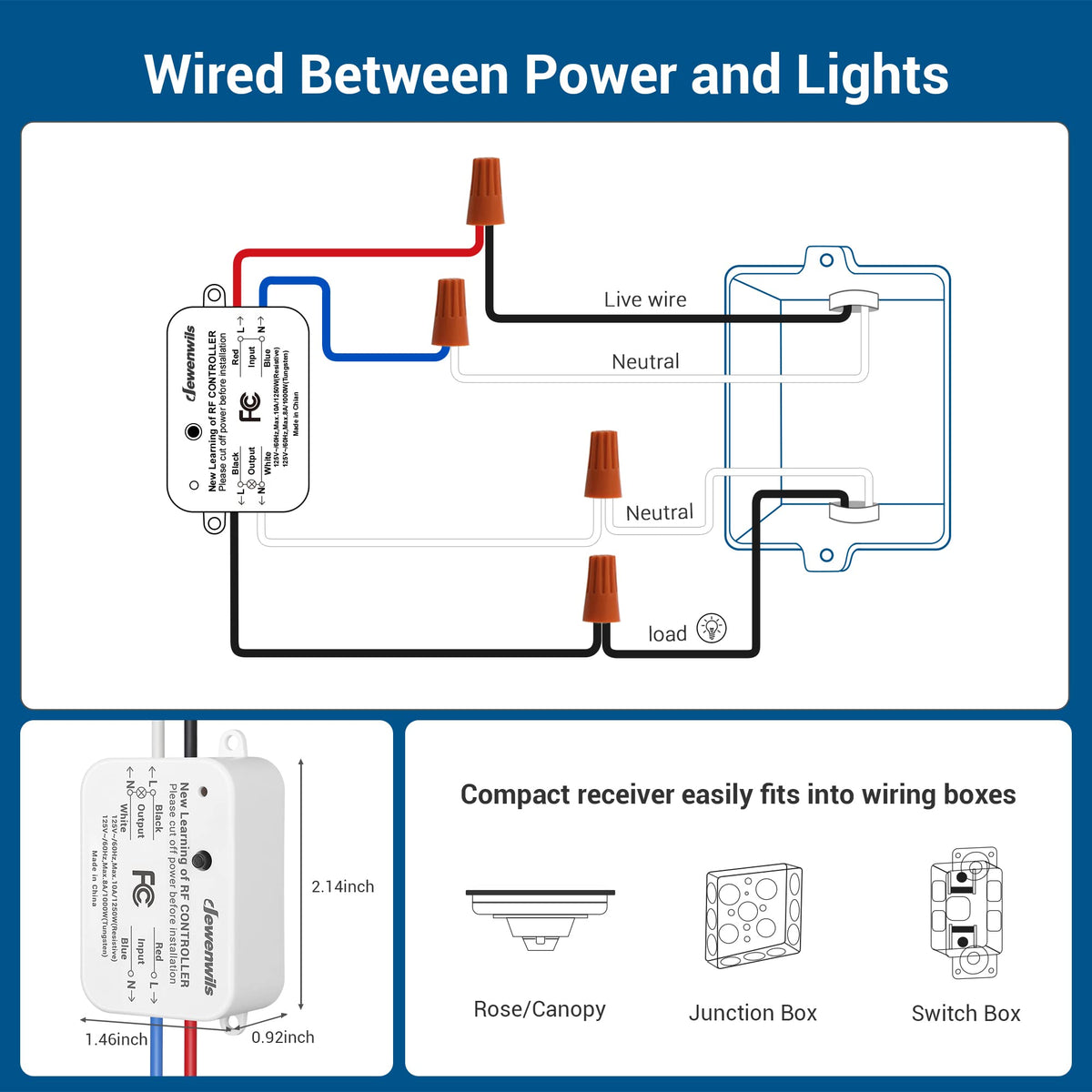 DEWENWILS 3-way expansion enables multi-location switching