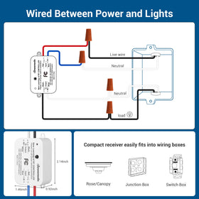 DEWENWILS 3-way expansion enables multi-location switching