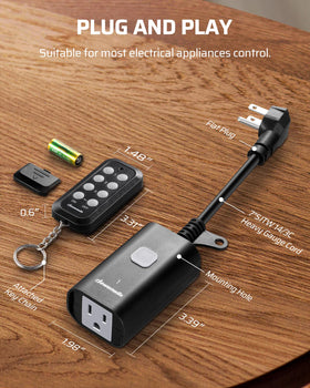 DEWENWILS battery included remotes ready to use straight out of the box