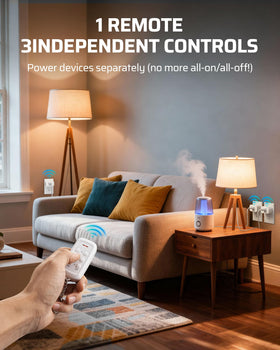 DEWENWILS compact design fits tight spaces behind furniture for clutter-free living areas.