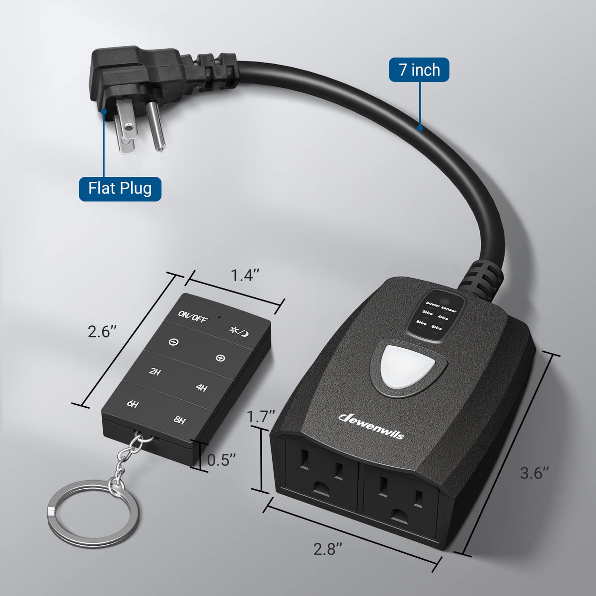 Dewenwils CR2032 battery included for immediate remote use