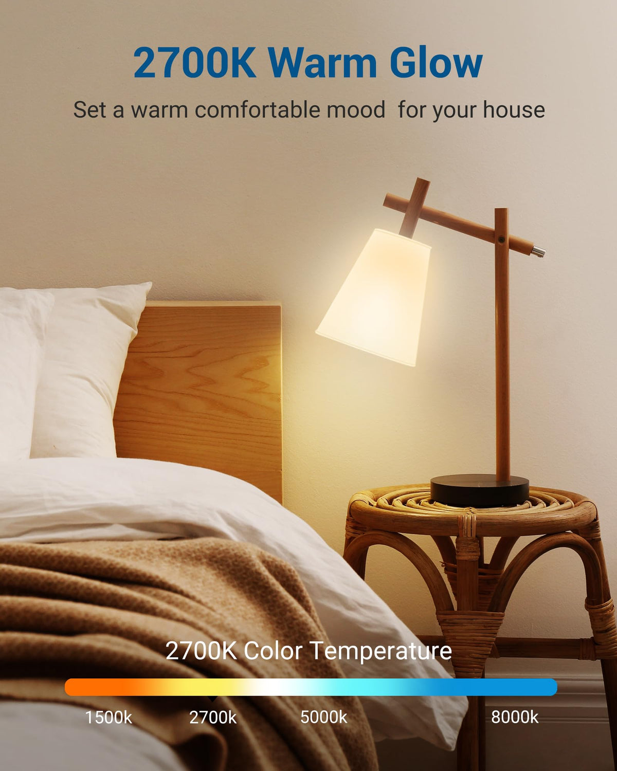 DEWENWILS dimmable LED bulb with smooth flicker-free dimming