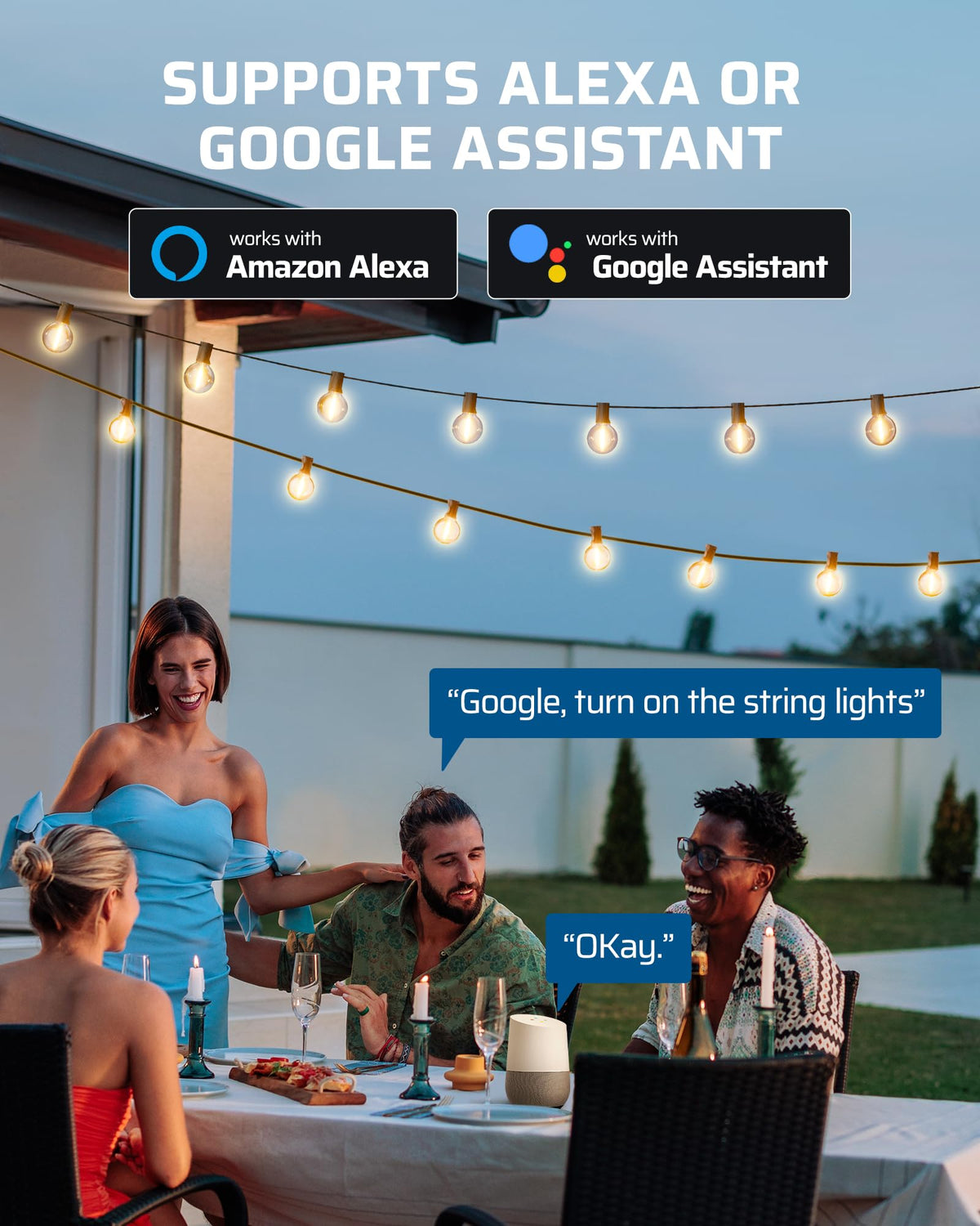 DEWENWILS supports dimmable LED and Tungsten bulbs for versatile lighting.
