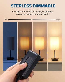 DEWENWILS dimmer with 6.6 ft extension cord simplifies placement and setup.