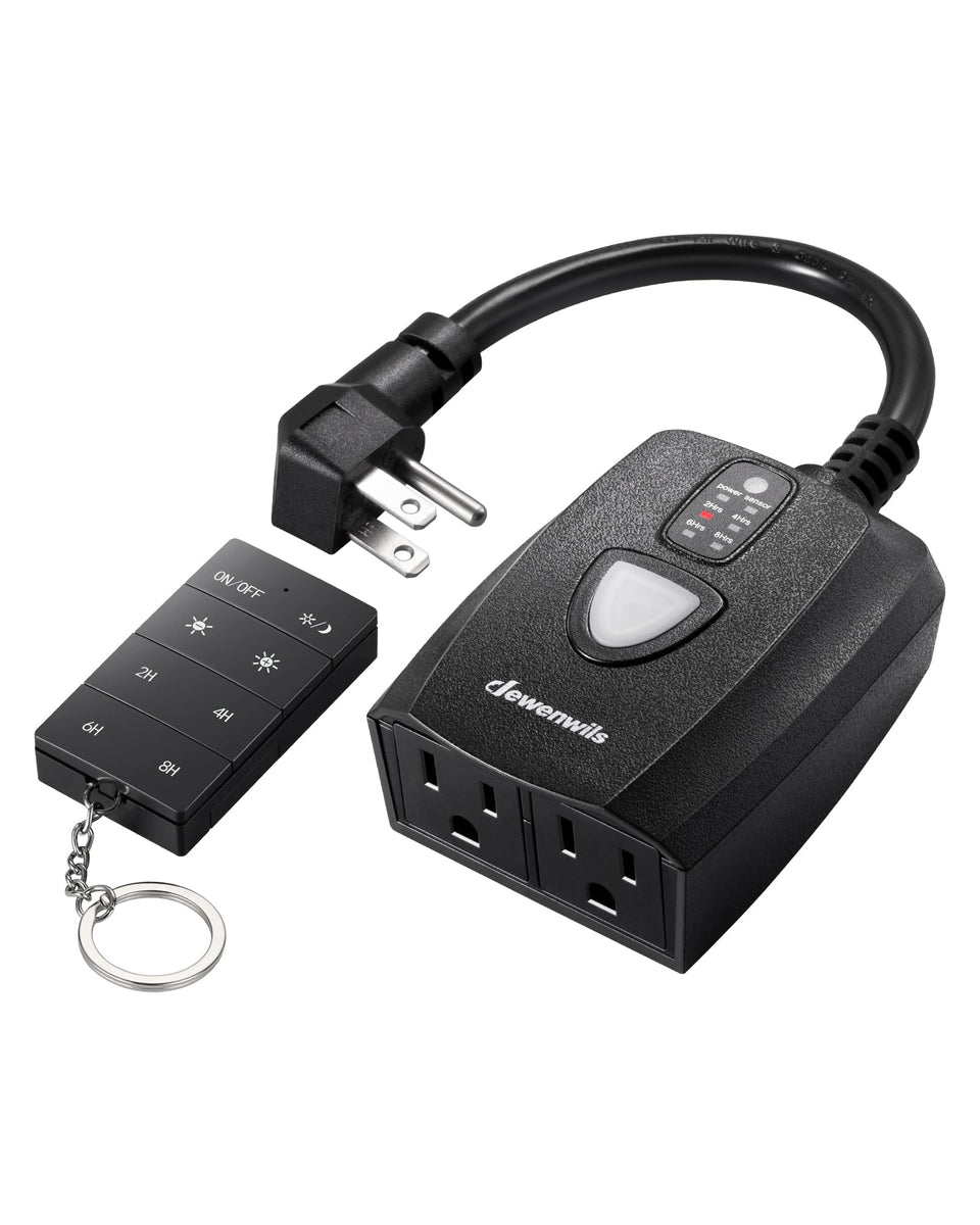 Dewenwils dusk-to-dawn dimmer outdoors with automatic lighting control