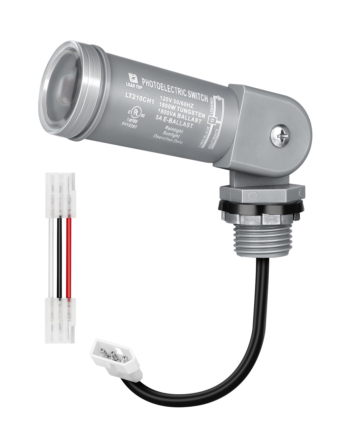 DEWENWILS dusk-to-dawn photocell switch for porch lighting with hands-free operation