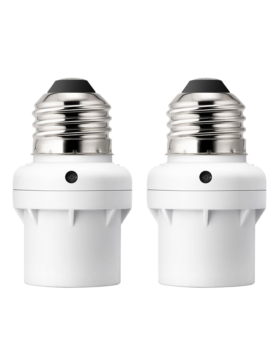 DEWENWILS dusk to dawn sensor socket on a lamp enables automatic lighting