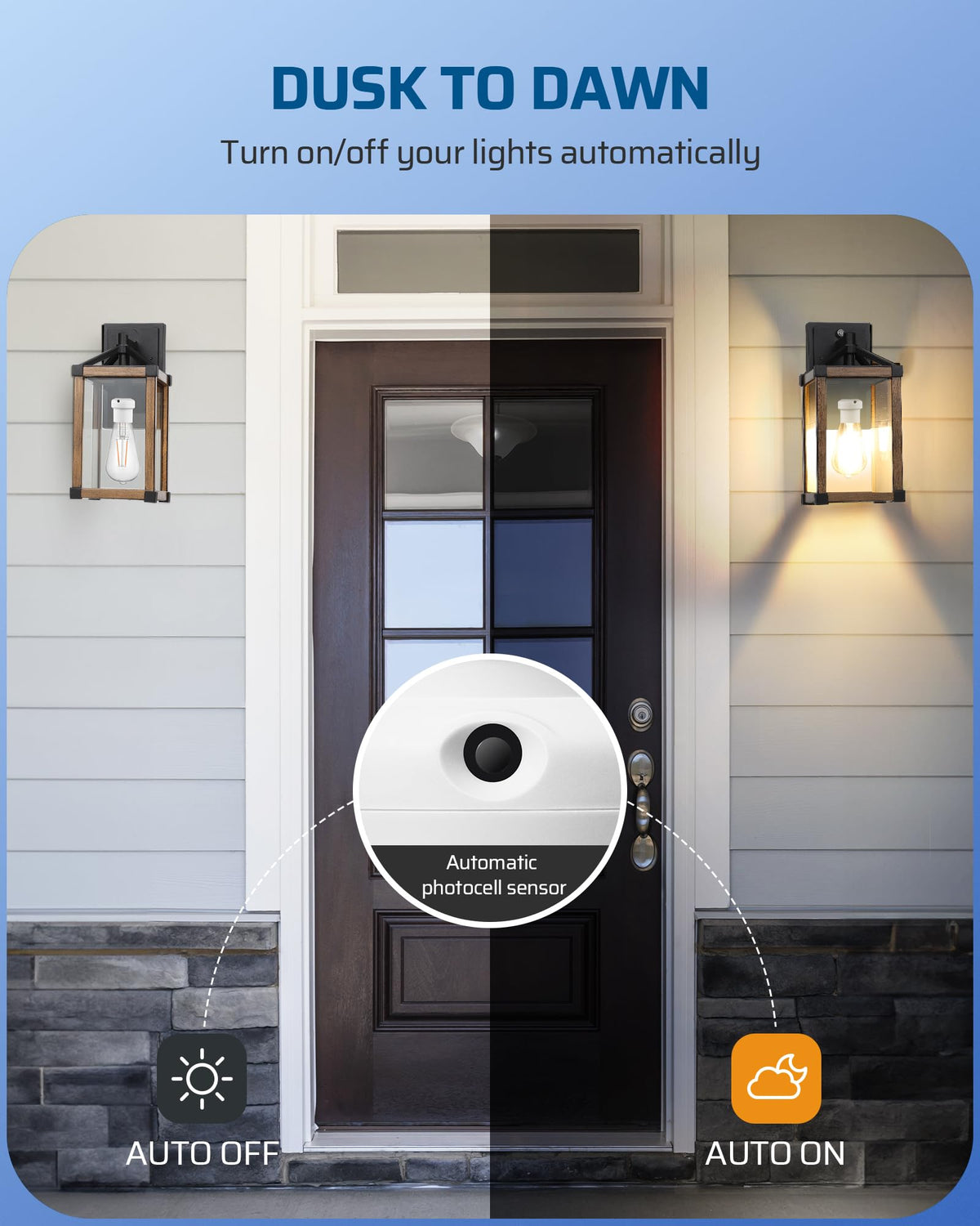 DEWENWILS e26/e27 base compatibility enables versatile bulb choices