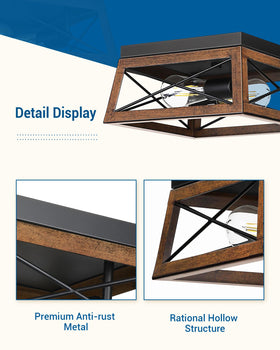 DEWENWILS fixture uses an E26 socket compatible with LED, incandescent, CFL, and halogen bulbs.