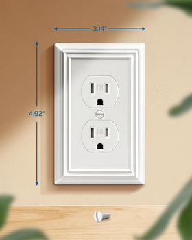DEWENWILS wall plate kit includes mounting screws for fast setup.