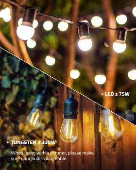 DEWENWILS easy installation for outdoor patio lighting.