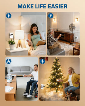 DEWENWILS control from bed or couch for everyday convenience.