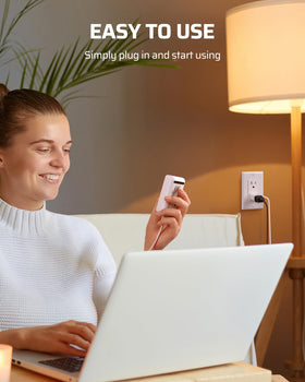 Energy-saving ambiance by dimming LED or CFL bulbs with DEWENWILS.