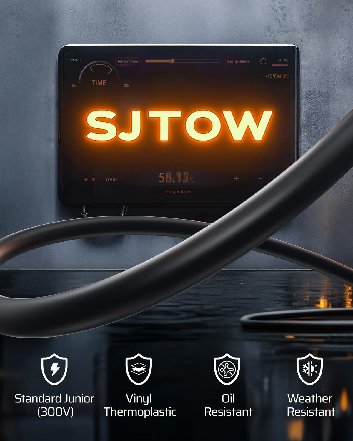DEWENWILS extension cord 12awg SJTOW for durable garage use