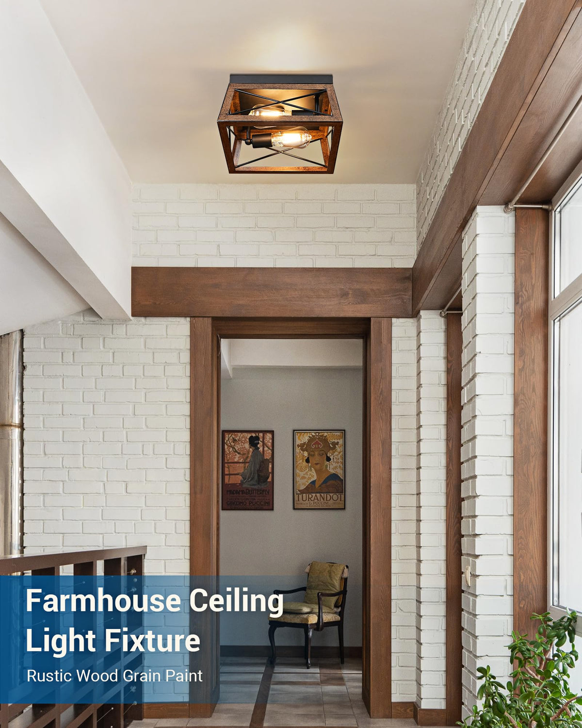 Open cage design of DEWENWILS fixture facilitates easy cleaning.