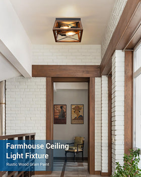 Open cage design of DEWENWILS fixture facilitates easy cleaning.