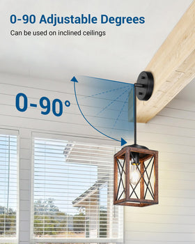 Dewenwils open-bottom design enables quick bulb replacement and easy maintenance