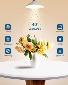 DEWENWILS GU10 dimmable bulb in a kitchen providing clear warm task lighting.