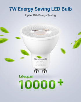 DEWENWILS GU10 LED bulb is UL and Energy Star certified for safety and efficiency.