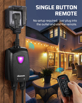 Heavy-gauge extension cord withstands harsh outdoor conditions.