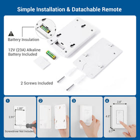 DEWENWILS indoor lighting control with compatible fixtures and lamps