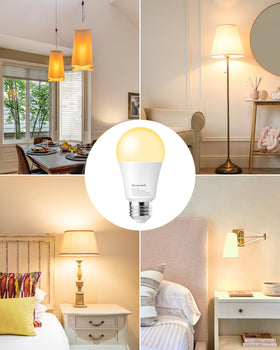 DEWENWILS LED bulb in ceiling fixture offers steady warm glow