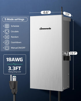 DEWENWILS LED landscape light connection illustration