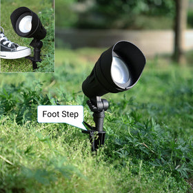 Dewenwils driveway light adds subtle security lighting at night.