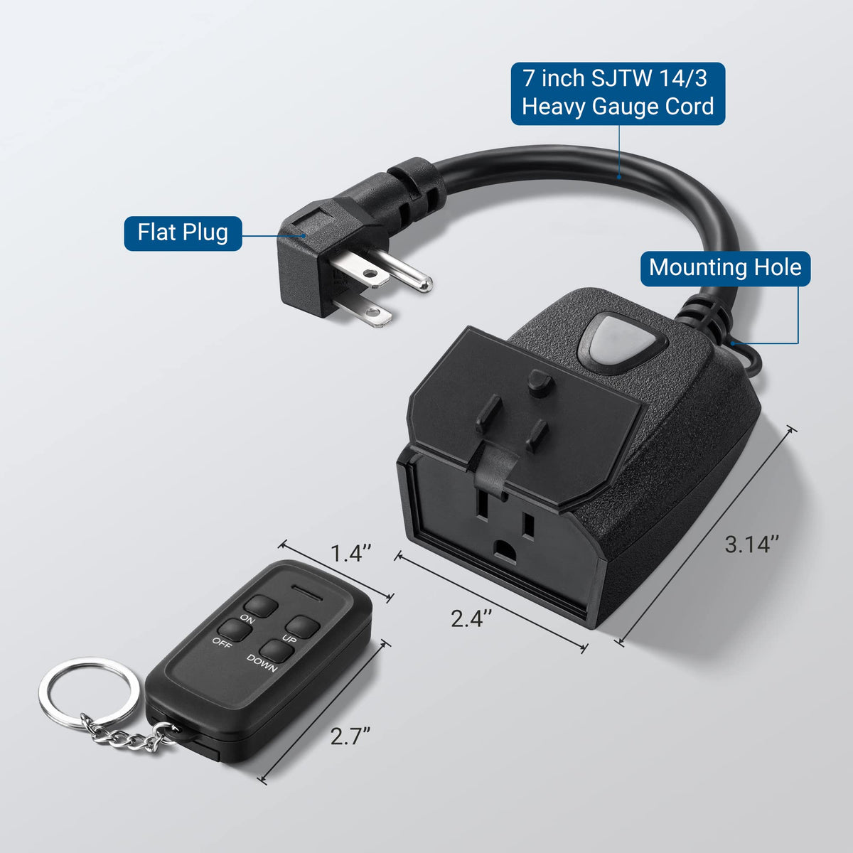DEWENWILS LED and tungsten bulbs compatible dimmer
