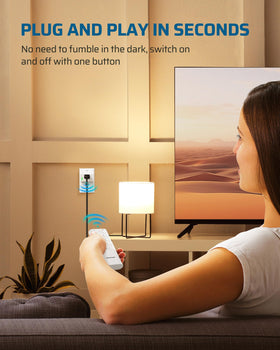 DEWENWILS living room lamp control with wireless outlets