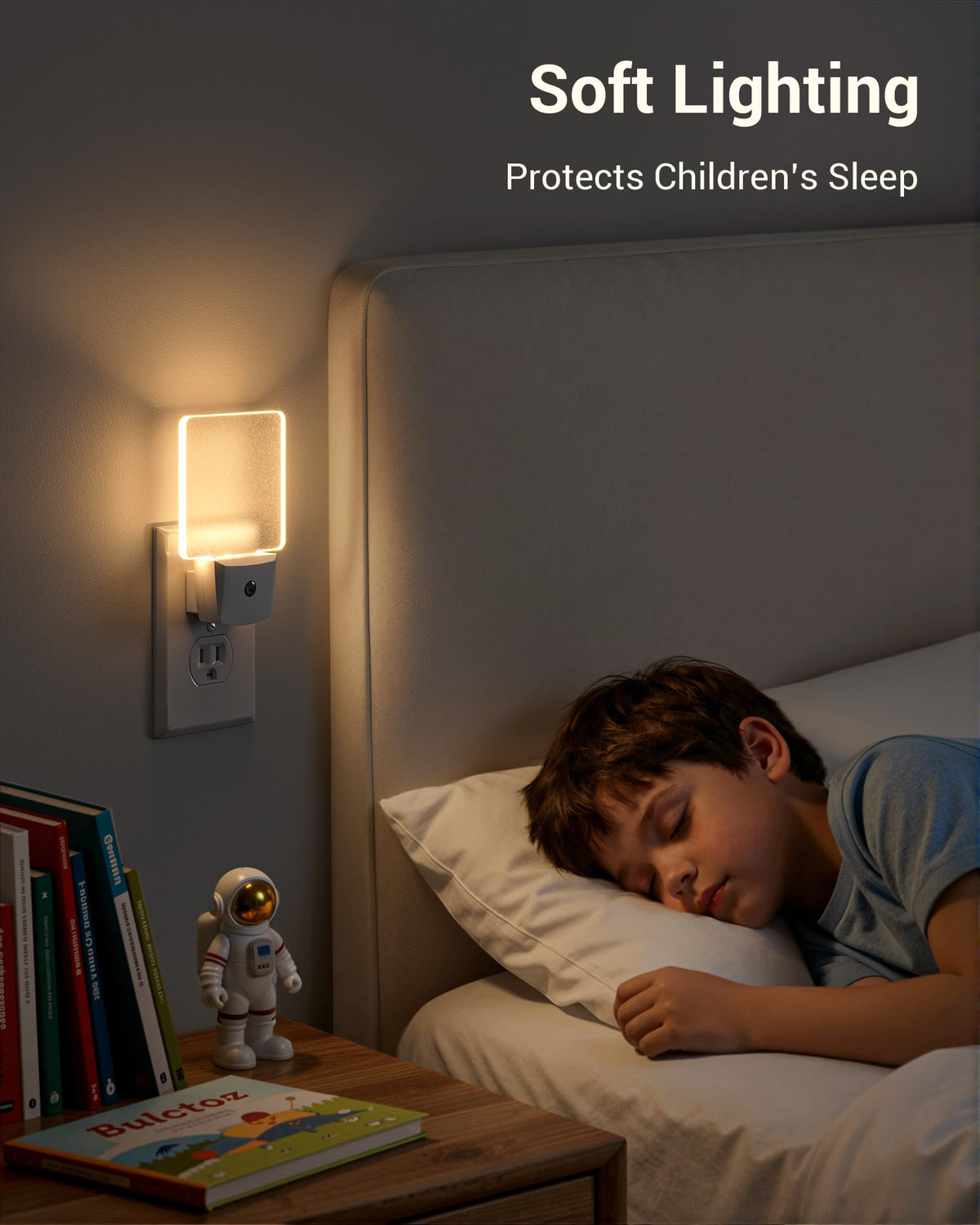 Ideal for nurseries and rooms needing gentle guidance at night without glare.