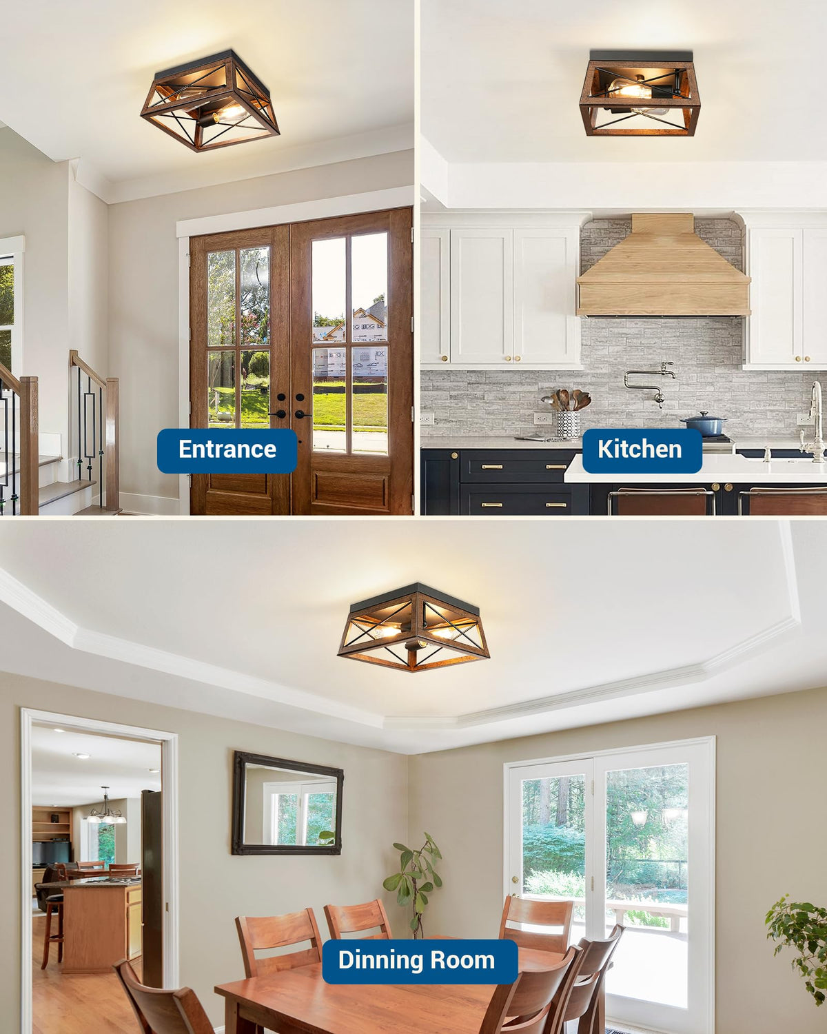 Open-bottom access on the DEWENWILS lamp simplifies bulb replacement and cleaning.