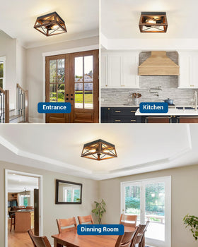 Open-bottom access on the DEWENWILS lamp simplifies bulb replacement and cleaning.