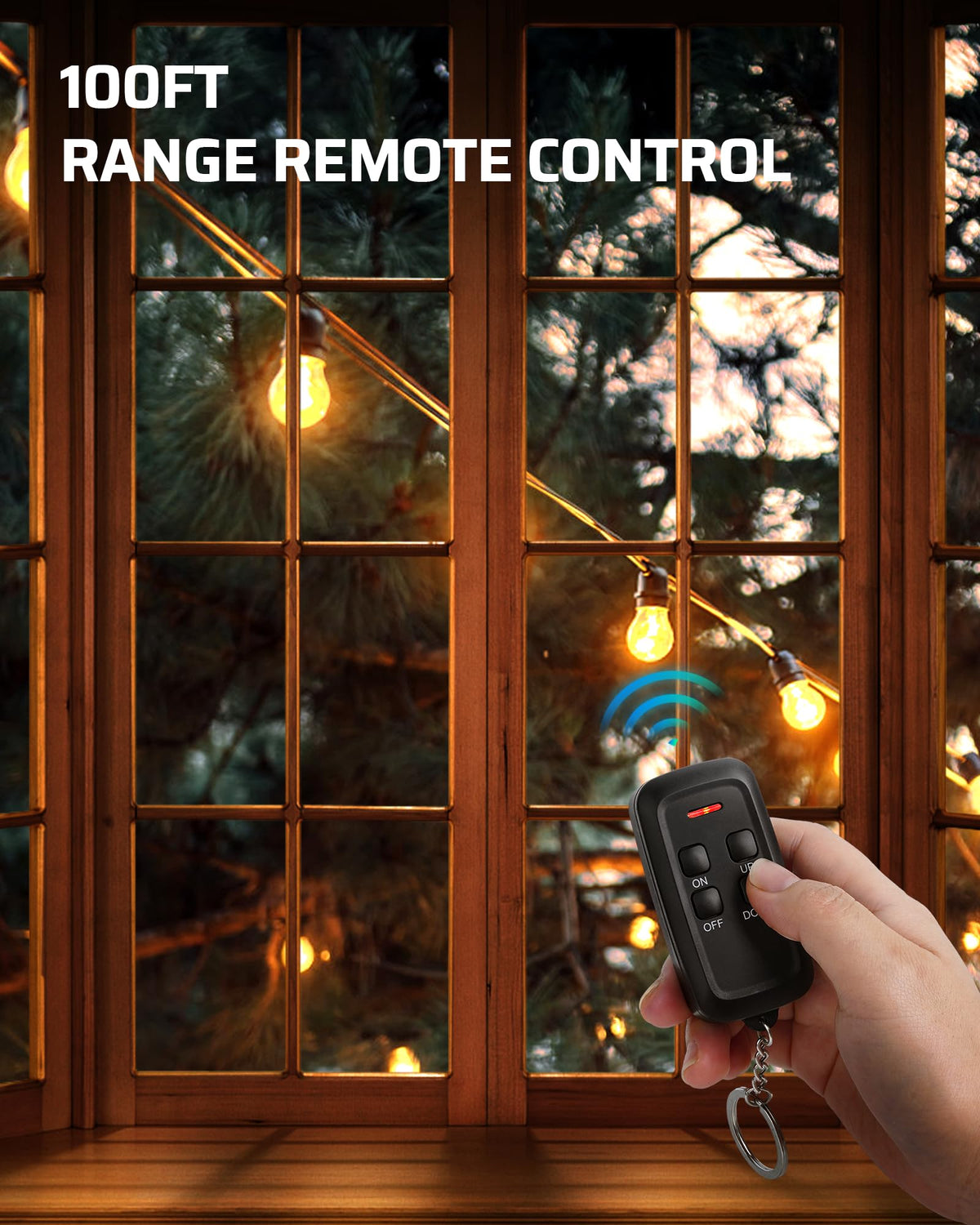 DEWENWILS dimmer with weatherproof shell for durable outdoor performance