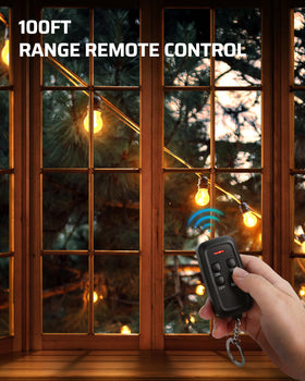 DEWENWILS dimmer with weatherproof shell for durable outdoor performance