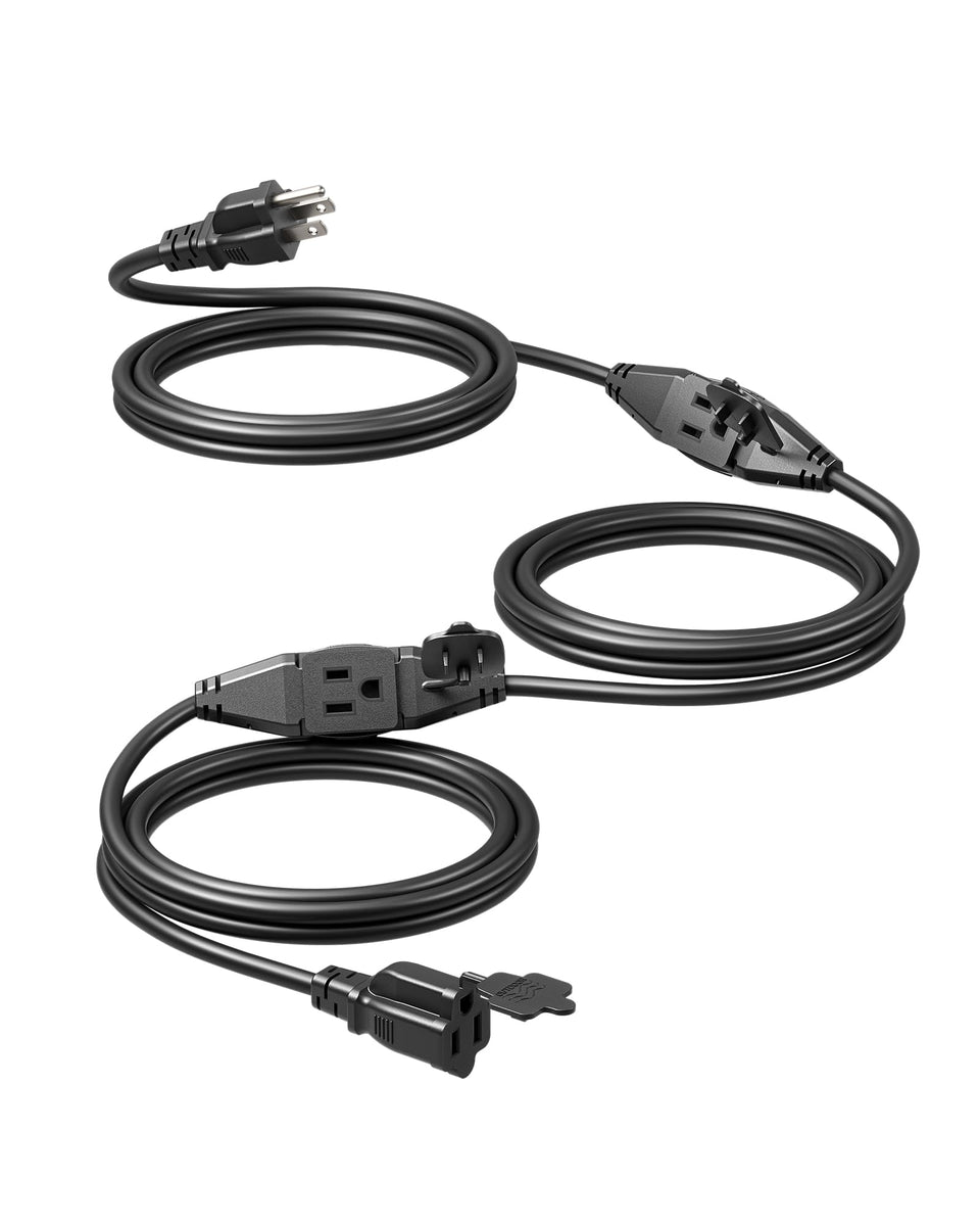 DEWENWILS outdoor extension cord 25ft with three outlets for landscape lighting