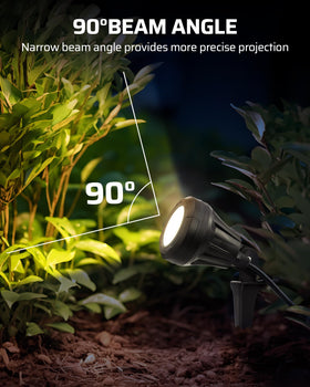 5000K cool daylight enhances visibility in lawns and walkways