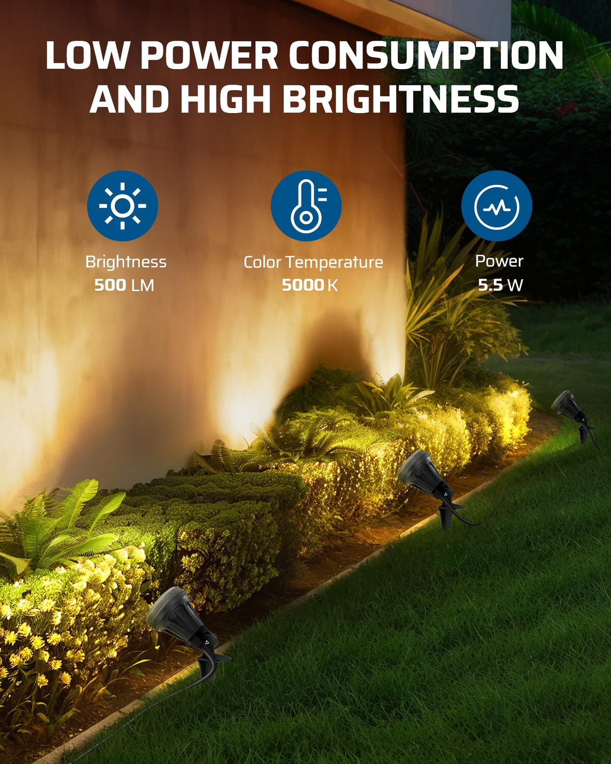 5 ft extension cord expands placement options for distant installations
