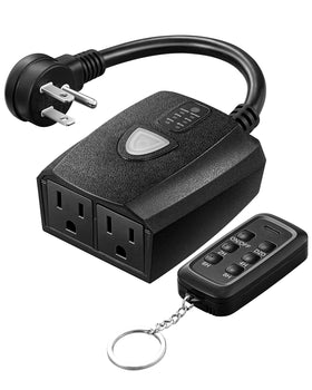 DEWENWILS outdoor timer outlet waterproof used to control garden lighting