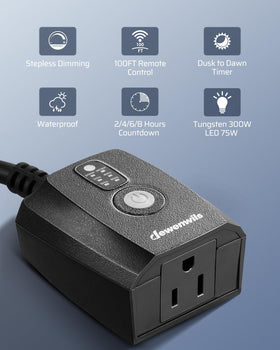 DEWENWILS waterproof dimmer module built for harsh weather.